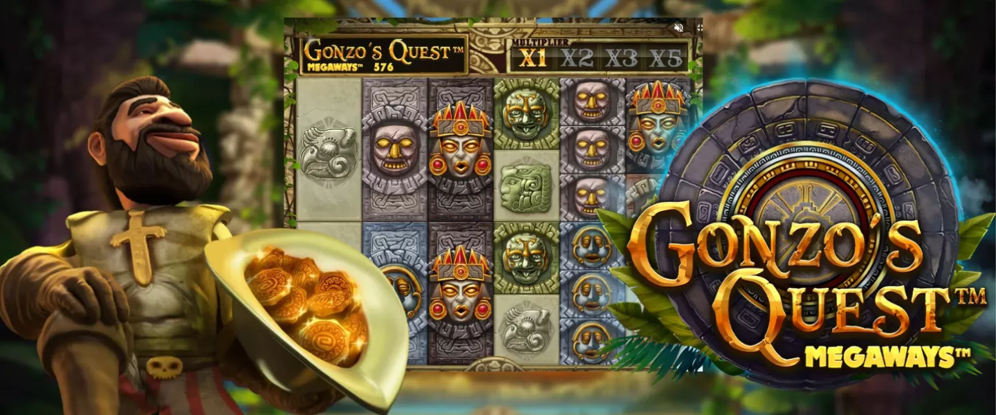 Machine à sous Gonzo’s Quest Megaways avec thème inca et mécanisme Megaways
