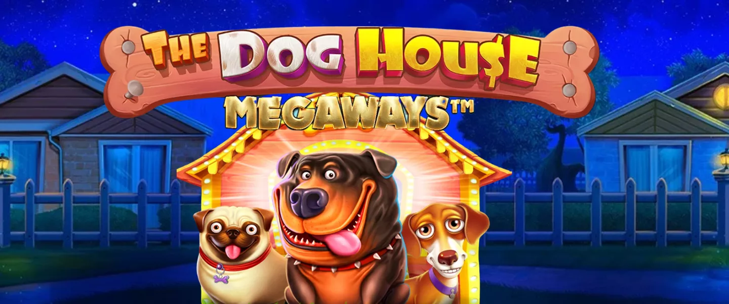 Machine à sous The Dog House Megaways avec thème chiens et wilds collants